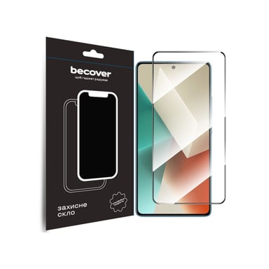 Скло захисне BeCover Xiaomi Redmi Note 13 Pro Black (710364) - фото 1