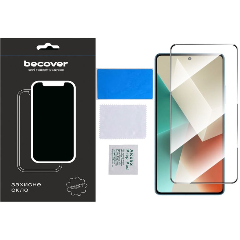 Скло захисне BeCover Xiaomi Redmi Note 13 Pro Black (710364) - фото 4