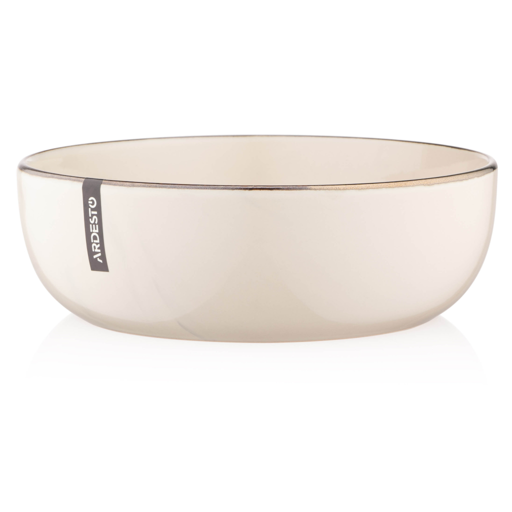 Тарілка Ardesto Marmo Бежева 19 см Супова (AR2919MRBS) - фото 1 Тарілка Ardesto Marmo Бежева 19 см Супова (AR2919MRBS) - фото 1