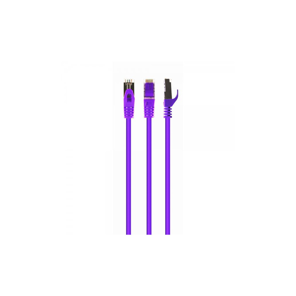 Патч-корд 20м S/FTP Cat 6A CU LSZH violet Cablexpert (PP6A-LSZHCU-V-20M) - фото 1