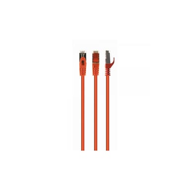 Патч-корд 0.25м S/FTP Cat 6A CU LSZH orange Cablexpert (PP6A-LSZHCU-O-0.25M) - фото 1