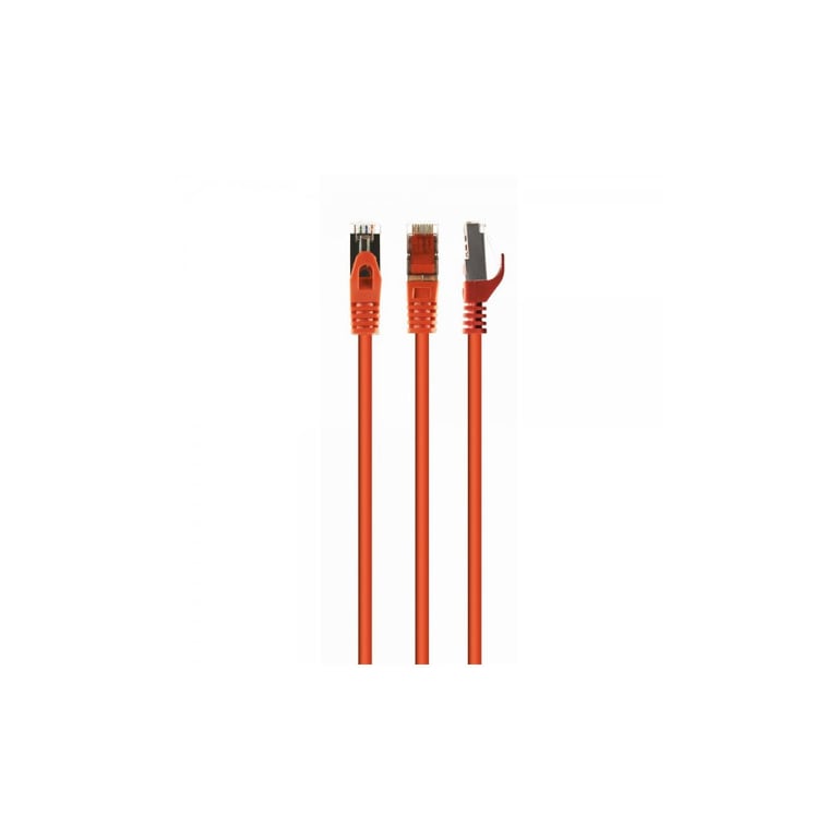 Патч-корд 0.25м S/FTP Cat 6A CU LSZH orange Cablexpert (PP6A-LSZHCU-O-0.25M) - фото 1