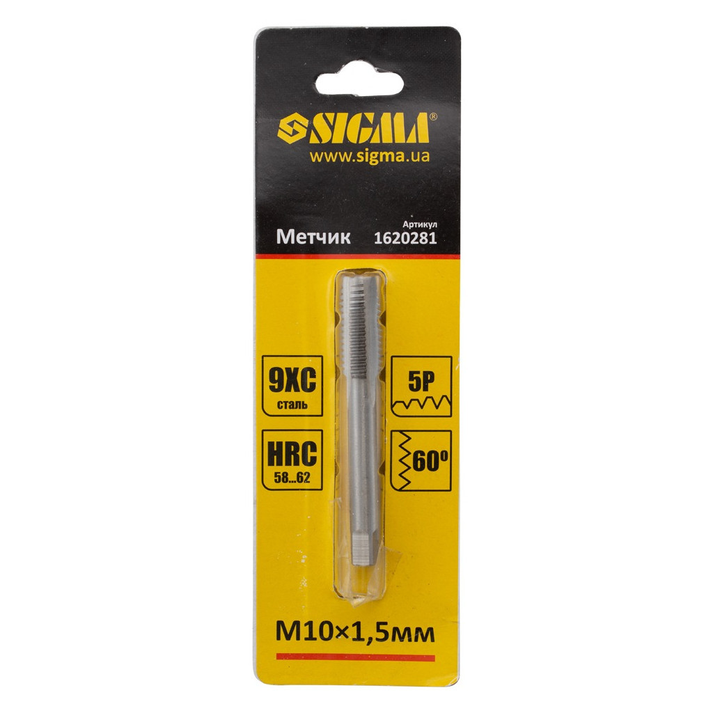 Мітчик Sigma М10x1.5мм (1620281) - фото 2 Мітчик Sigma М10x1.5мм (1620281) - фото 2