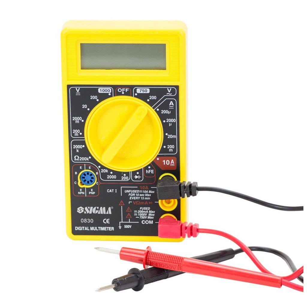 Цифровий мультиметр Sigma 4008571 - фото 2 Цифровий мультиметр Sigma 4008571 - фото 2