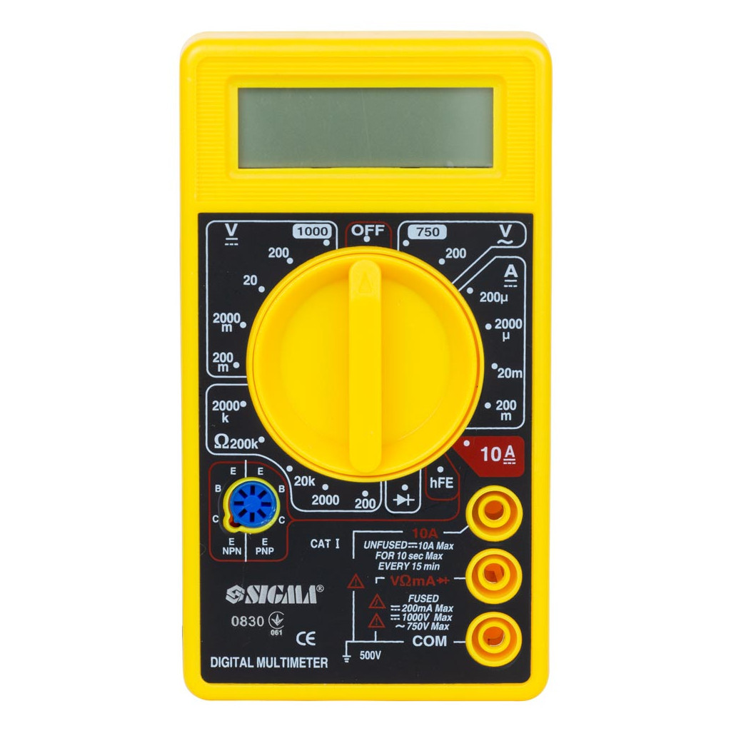 Цифровий мультиметр Sigma 4008571 - фото 3 Цифровий мультиметр Sigma 4008571 - фото 3