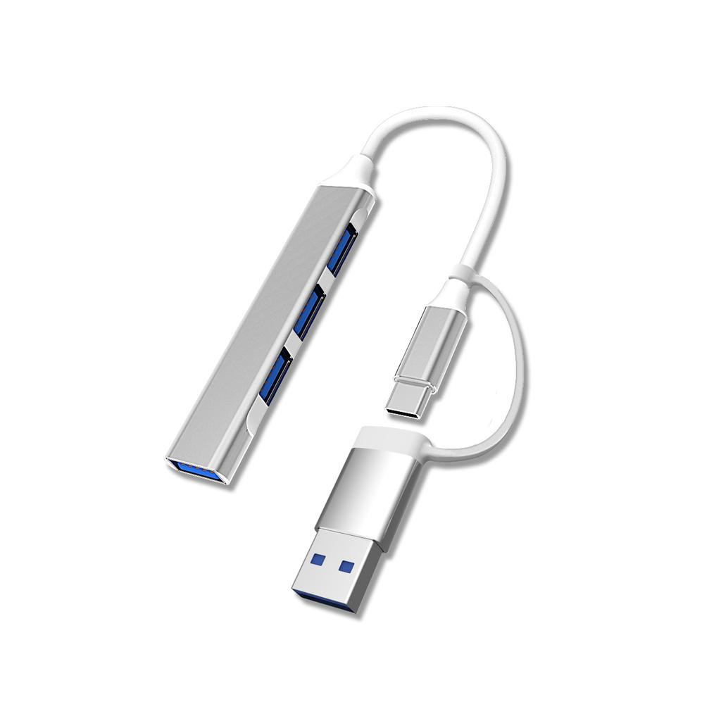 Концентратор Dynamode USB Type-C/Type-A to 1хUSB3.0, 3xUSB 2.0 metal (DM-UH-311AC) - фото 1 Концентратор Dynamode USB Type-C/Type-A to 1хUSB3.0, 3xUSB 2.0 metal (DM-UH-311AC) - фото 1