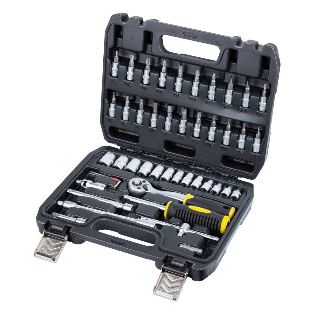 Набір інструментів Sigma насадок торцевих та біт 1/4 Набір інструментів Sigma насадок торцевих та біт 1/4