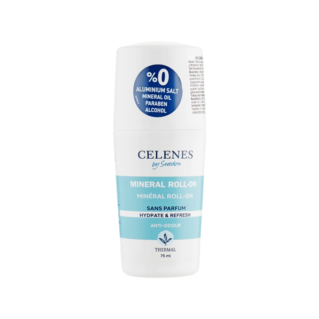 Дезодорант Celenes Термальний роликовий Без запаху 75 мл (7350104248185) Дезодорант Celenes Термальний роликовий Без запаху 75 мл (7350104248185)
