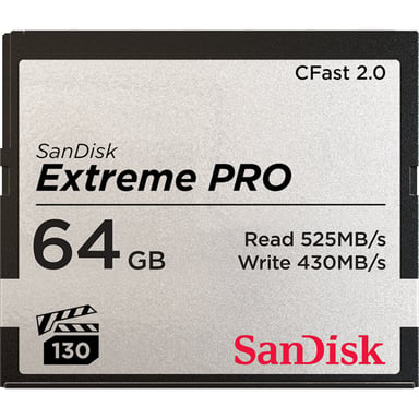 Карта пам'яті SanDisk 64GB CFast 2.0 Extreme Pro (SDCFSP-256G-G46D) - фото 1