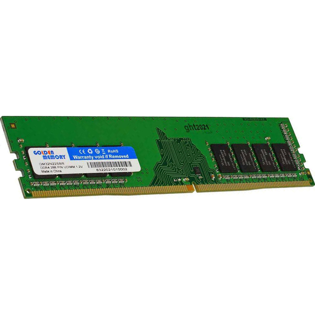 Модуль пам'яті для комп'ютера DDR4 8GB 3200 MHz Golden Memory (GM32N22S8/8) - фото 1