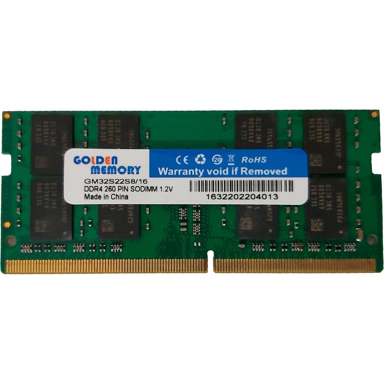 Модуль пам'яті для ноутбука SoDIMM DDR4 16GB 3200 MHz Golden Memory (GM32S22S8/16) - фото 1