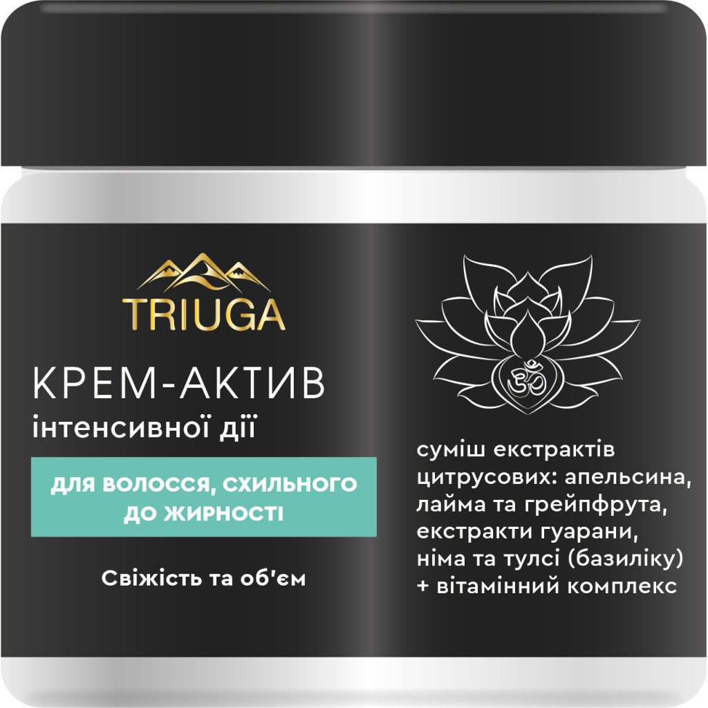 Крем для волосся Triuga Ayurveda Professional Home Care Свіжість та об'єм Для схильного до жирності волосся 300 мл (4820164640791) - фото 1