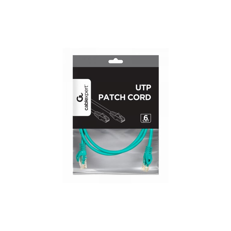 Патч-корд 1.5м UTP cat 6 CCA green Cablexpert (PP6U-1.5M/G) - фото 2
