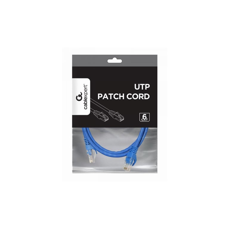 Патч-корд 1.5м UTP cat 6 CCA blue Cablexpert (PP6U-1.5M/B) - фото 2