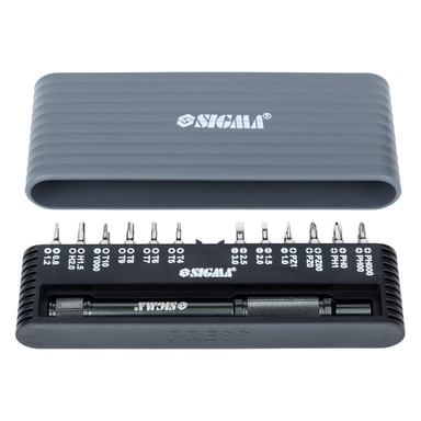 Викрутка Sigma з бітами 1/4 "24шт CrV для мобільних телефонів (пласт кейс) (4003251) - фото 1