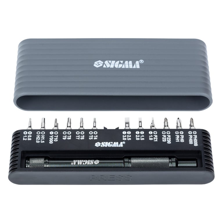 Викрутка Sigma з бітами 1/4 "24шт CrV для мобільних телефонів (пласт кейс) (4003251) - фото 1