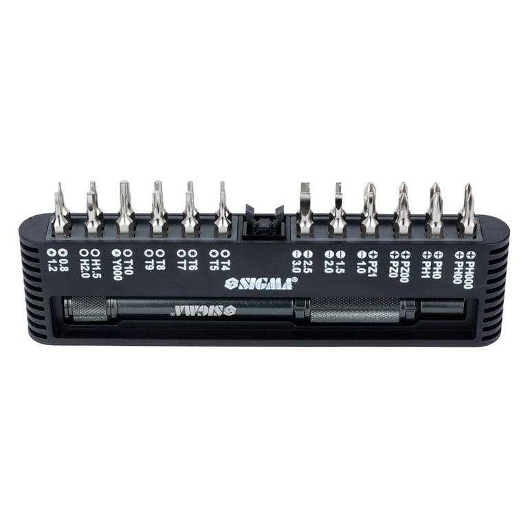 Викрутка Sigma з бітами 1/4 "24шт CrV для мобільних телефонів (пласт кейс) (4003251) - фото 3