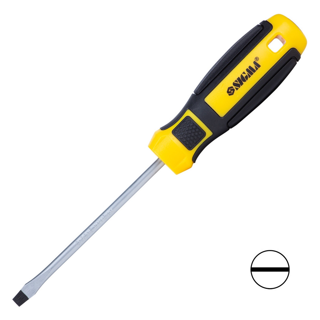 Викрутка Sigma шліцева SL 5.0x100мм CrV Mega (4009211) - фото 1 Викрутка Sigma шліцева SL 5.0x100мм CrV Mega (4009211) - фото 1