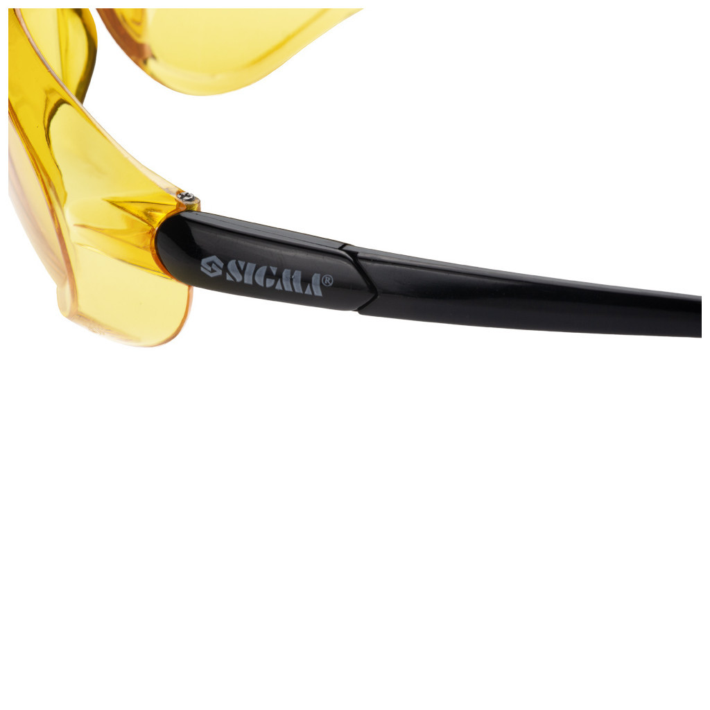 Захисні окуляри Sigma Python anti-scratch, бурштин (9410631) - фото 5 Захисні окуляри Sigma Python anti-scratch, бурштин (9410631) - фото 5