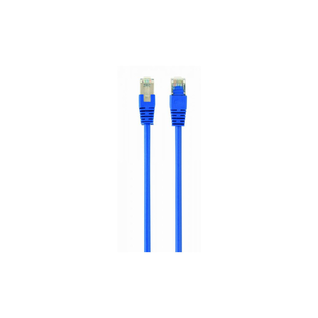 Патч-корд 0.5м FTP cat 5е CCA blue Cablexpert (PP22-0.5M/B) - фото 1