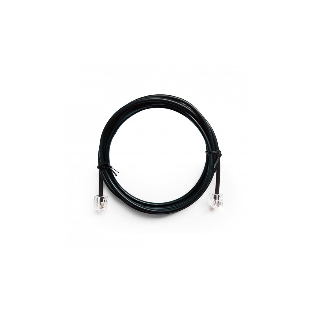 Патч-корд телефонний 2м RJ11 (6P4C) black Cablexpert (TC6P4CR-2M) - фото 1 Патч-корд телефонний 2м RJ11 (6P4C) black Cablexpert (TC6P4CR-2M) - фото 1