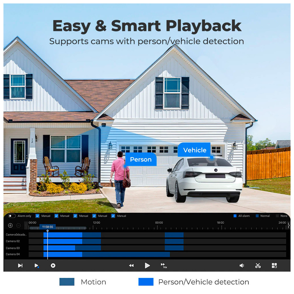 Реєстратор для відеоспостереження Reolink NVS8 без HDD (RLN8-410 без HDD) - фото 9 Реєстратор для відеоспостереження Reolink NVS8 без HDD (RLN8-410 без HDD) - фото 9