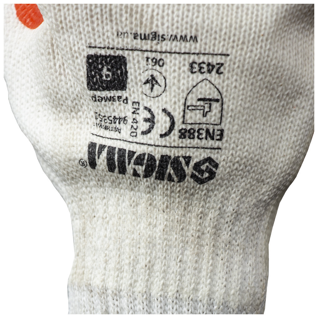 Захисні рукавиці Sigma скляра (манжет) (9445351) - фото 5 Захисні рукавиці Sigma скляра (манжет) (9445351) - фото 5