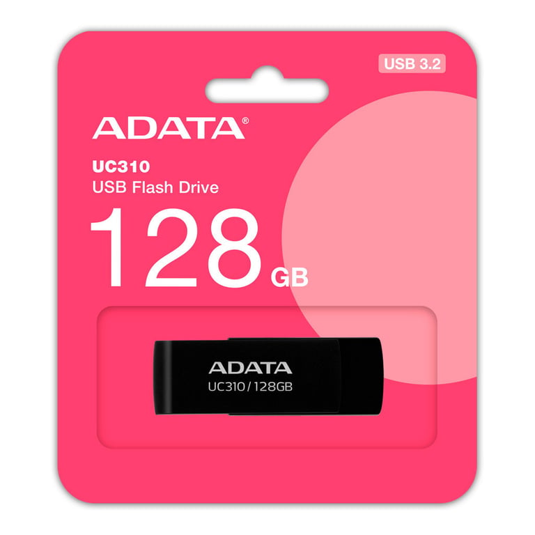 USB флеш накопичувач ADATA 128GB UC310 USB 3.2 Black (UC310-128G-RBK) - фото 4