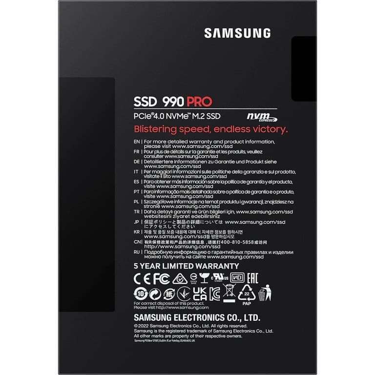 Накопичувач SSD M.2 2280 4TB Samsung (MZ-V9P4T0BW) - фото 6