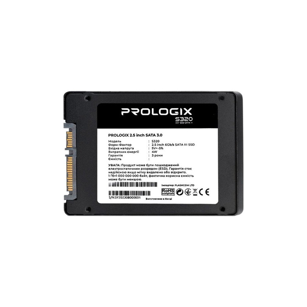 Накопичувач SSD 2.5" 960GB Prologix (PRO960GS320) - фото 3 Накопичувач SSD 2.5" 960GB Prologix (PRO960GS320) - фото 3