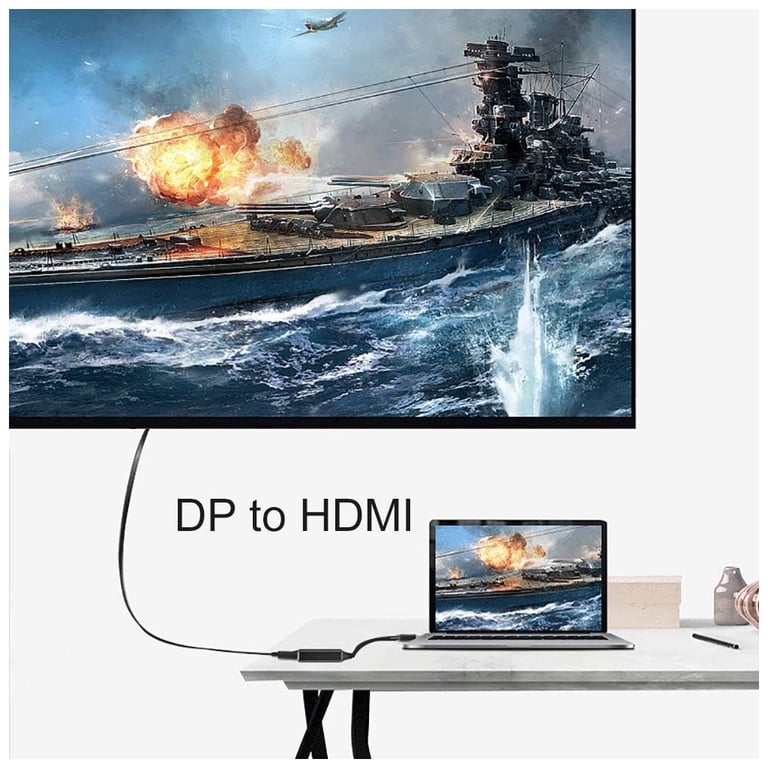 Перехідник DisplayPort Male to HDMI 4K Ultra HD Female ST-Lab (U-996-4K) - фото 8