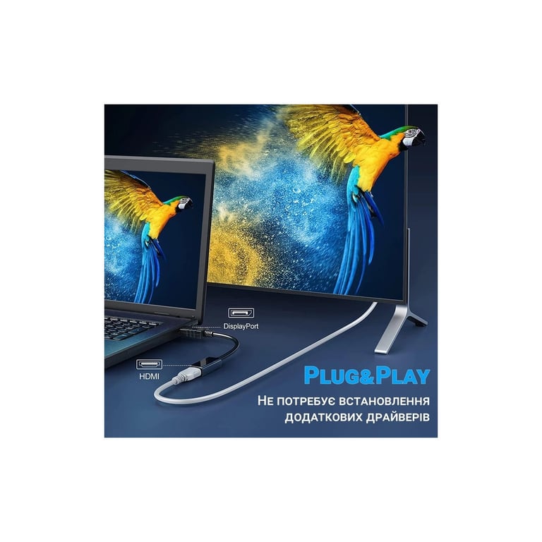 Перехідник DisplayPort Male to HDMI 4K Ultra HD Female ST-Lab (U-996-4K) - фото 9