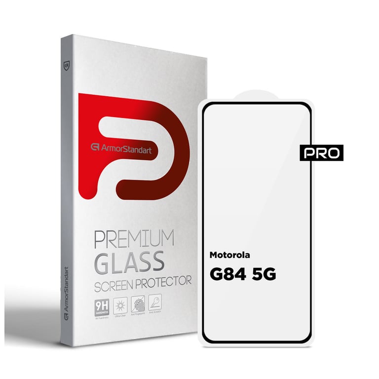 Скло захисне Armorstandart Pro Motorola G84 5G Black (ARM70890) - фото 1