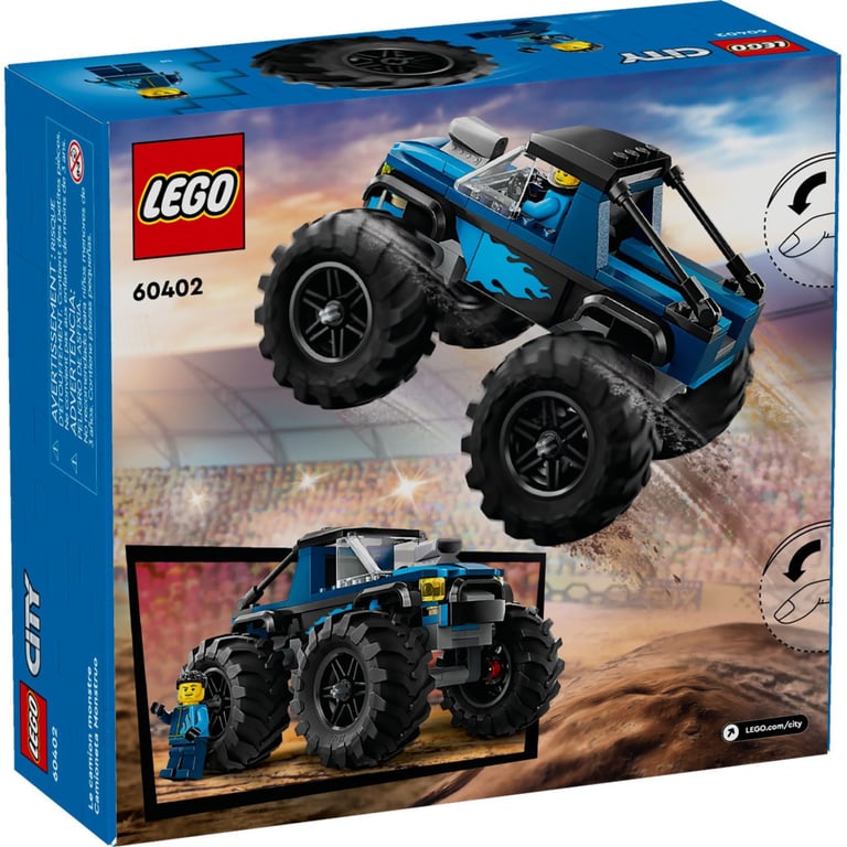 Конструктор LEGO City Синя вантажівка-монстр 148 деталей (60402) - фото 5