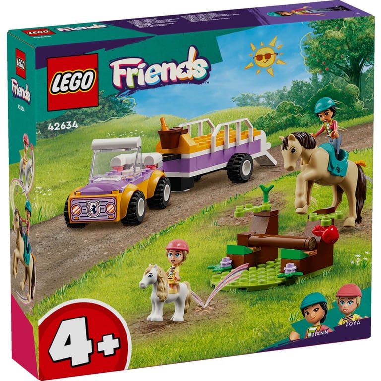 Конструктор LEGO Friends Причіп для коня й поні 105 деталей (42634) - фото 1