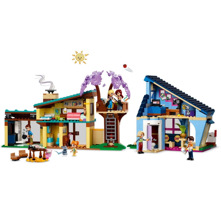 Конструктор LEGO Friends Родинні будинки Оллі й Пейслі 1126 деталей (42620) - фото 3