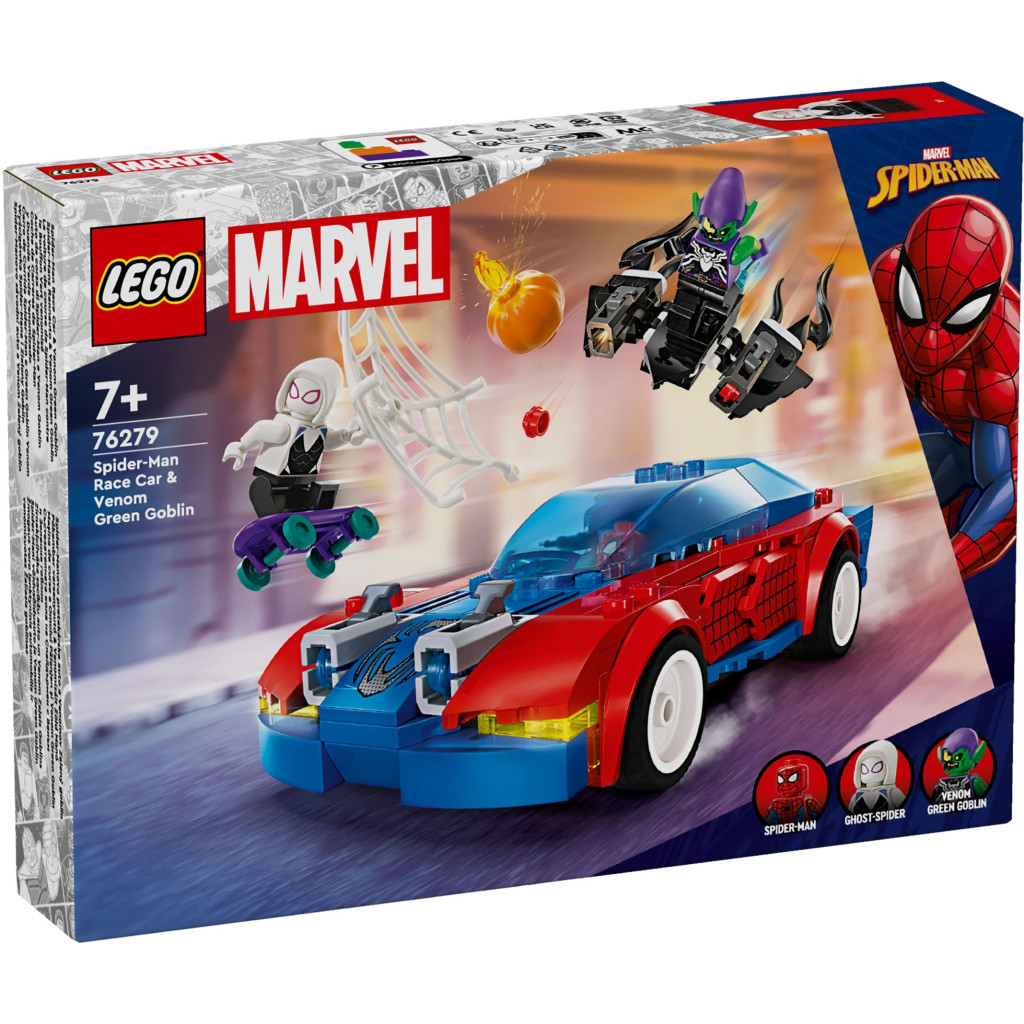 Конструктор LEGO Super Heroes Автомобіль для перегонів Людини-Павука й Зелений Гоблін з отрутою Венома 227 детале (76279) - фото 1