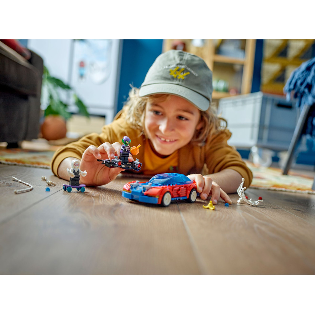 Конструктор LEGO Super Heroes Автомобіль для перегонів Людини-Павука й Зелений Гоблін з отрутою Венома 227 детале (76279) - фото 9 Конструктор LEGO Super Heroes Автомобіль для перегонів Людини-Павука й Зелений Гоблін з отрутою Венома 227 детале (76279) - фото 9