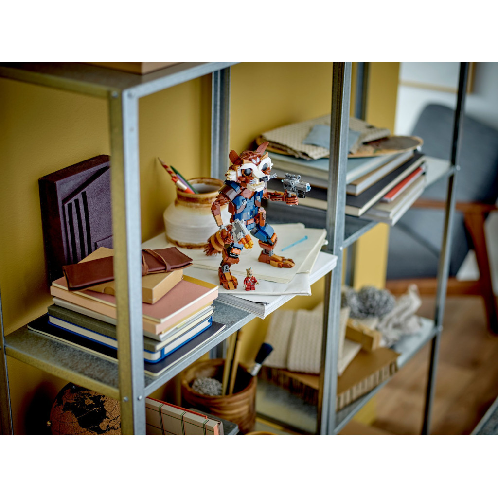 Конструктор LEGO Super Heroes Ракета й малюк Ґрут 566 деталей (76282) - фото 8 Конструктор LEGO Super Heroes Ракета й малюк Ґрут 566 деталей (76282) - фото 8