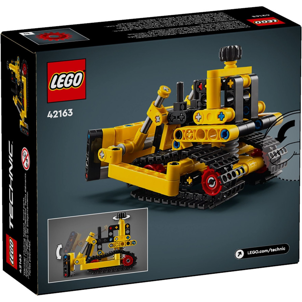 Конструктор LEGO Technic Надпотужний бульдозер 195 деталей (42163) - фото 6 Конструктор LEGO Technic Надпотужний бульдозер 195 деталей (42163) - фото 6
