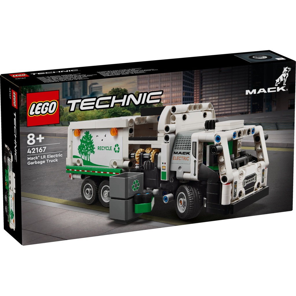 Конструктор LEGO Technic Сміттєвоз Mack LR Electric 503 деталей (42167) - фото 1 Конструктор LEGO Technic Сміттєвоз Mack LR Electric 503 деталей (42167) - фото 1