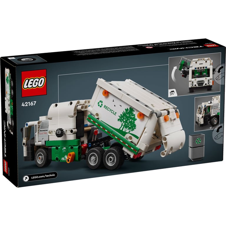 Конструктор LEGO Technic Сміттєвоз Mack LR Electric 503 деталей (42167) - фото 7