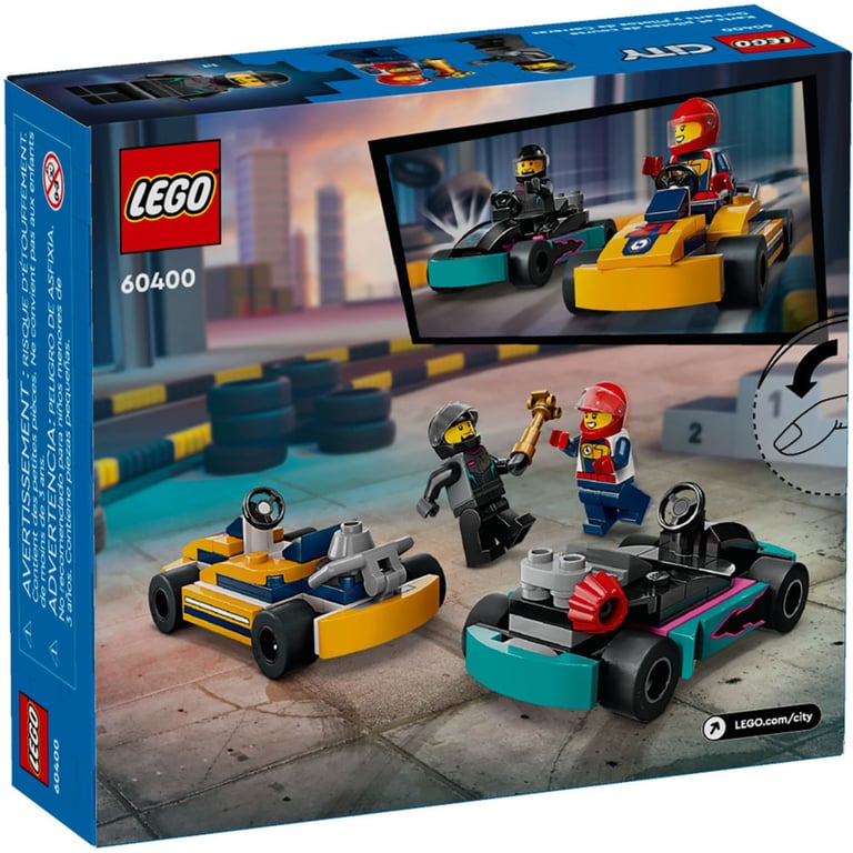 Конструктор LEGO City Картинг і гонщики 99 деталей (60400) - фото 6