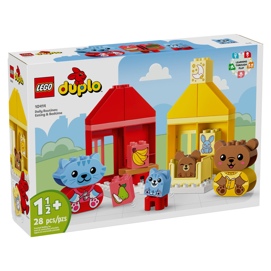 Конструктор LEGO DUPLO My First Повсякденні процедури: Час вечері й сну 28 деталей (10414) - фото 1 Конструктор LEGO DUPLO My First Повсякденні процедури: Час вечері й сну 28 деталей (10414) - фото 1
