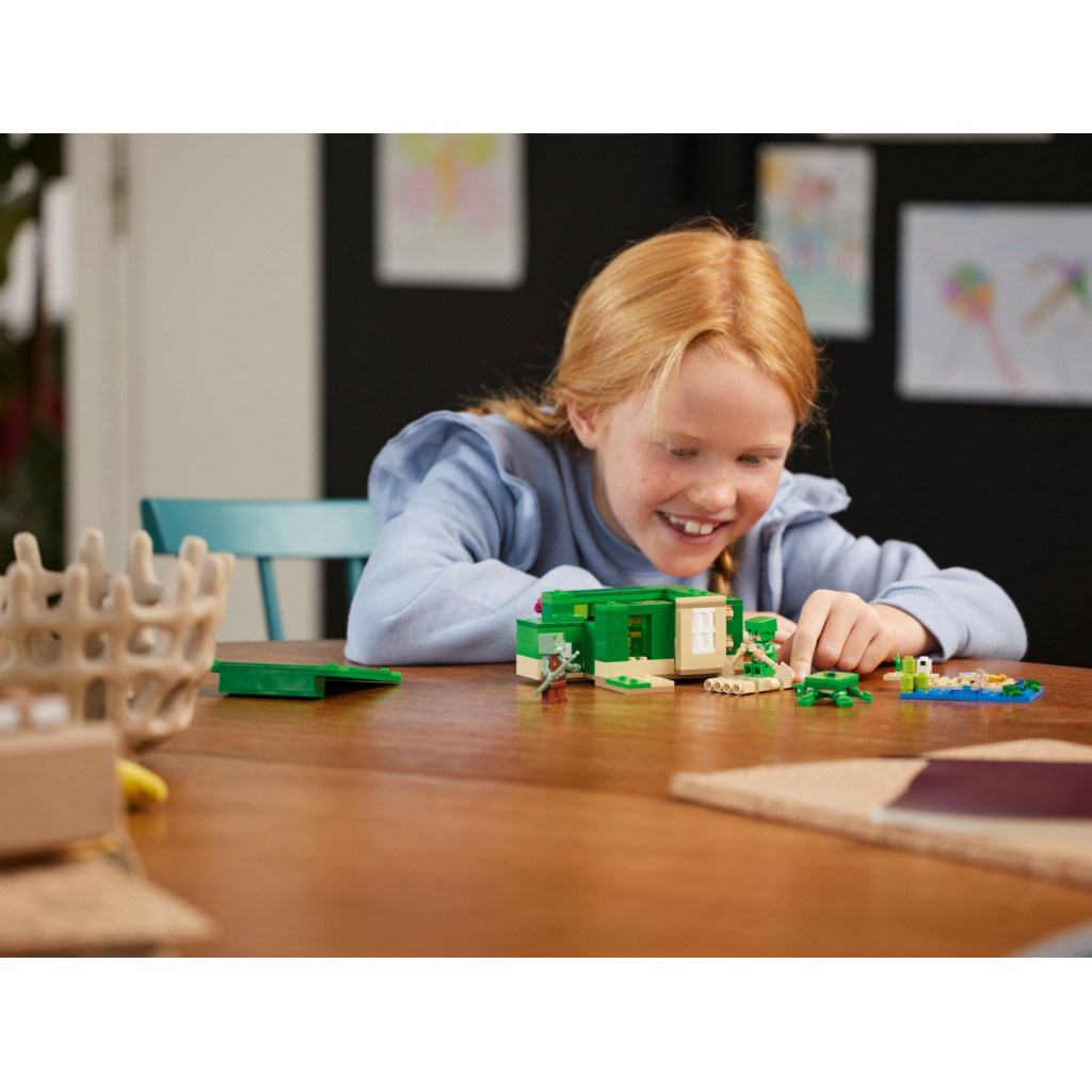 Конструктор LEGO Minecraft Пляжний будинок у формі черепахи 234 деталей (21254) - фото 10 Конструктор LEGO Minecraft Пляжний будинок у формі черепахи 234 деталей (21254) - фото 10