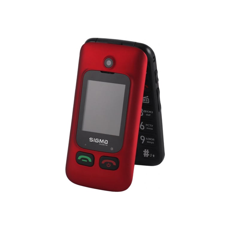 Мобільний телефон Sigma Comfort 50 Shell Duo Type-C Red Black (4827798212516) - фото 3