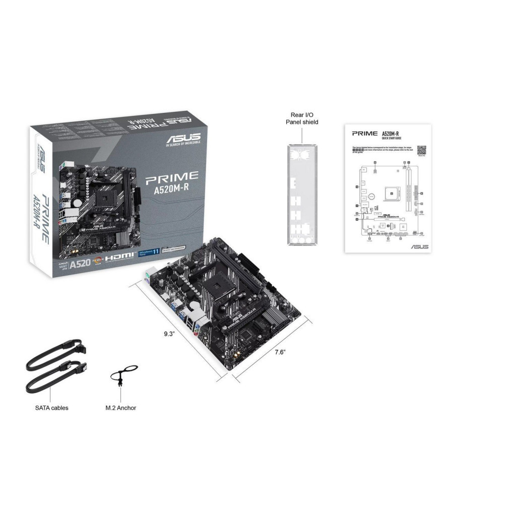 Материнська плата ASUS PRIME A520M-R - фото 2 Материнська плата ASUS PRIME A520M-R - фото 2