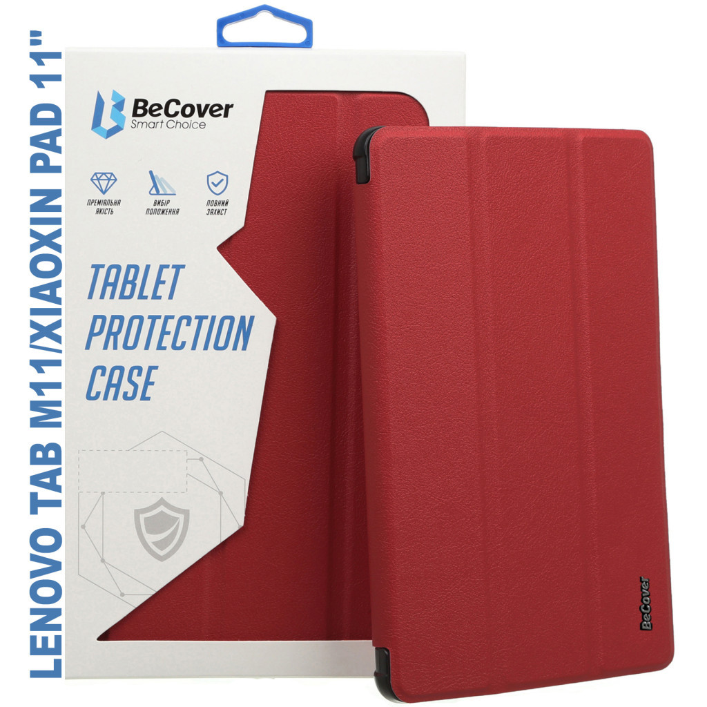 Чохол до планшета BeCover Smart Case Lenovo Tab M11 (2024) TB-TB330FU/Xiaoxin Pad 11 (2024) 11" Red Wine (710458) - фото 1 Чохол до планшета BeCover Smart Case Lenovo Tab M11 (2024) TB-TB330FU/Xiaoxin Pad 11 (2024) 11" Red Wine (710458) - фото 1