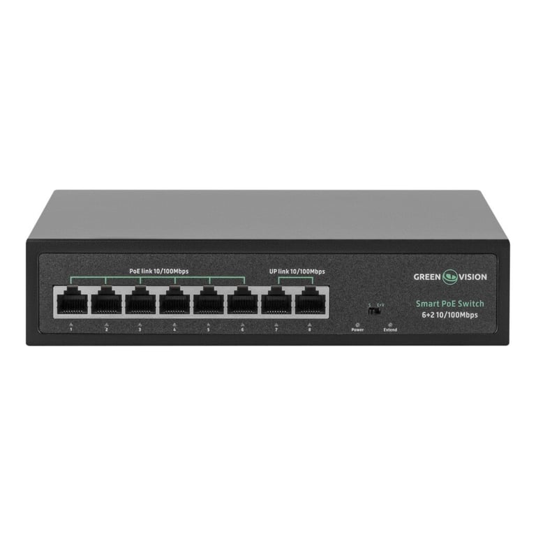 Комутатор мережевий Greenvision GV-015-D-06+2P - фото 3