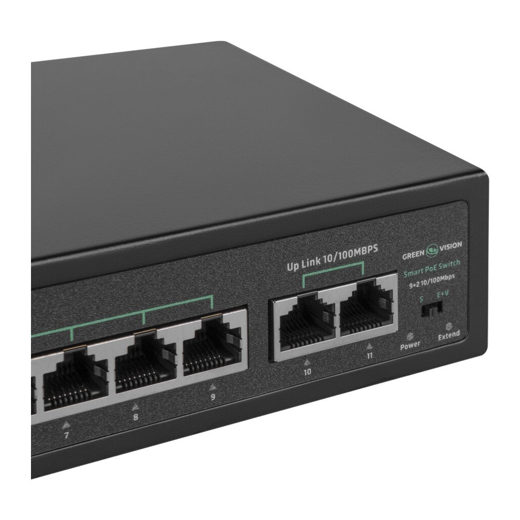 Комутатор мережевий Greenvision GV-016-D-09+2P - фото 5 Комутатор мережевий Greenvision GV-016-D-09+2P - фото 5